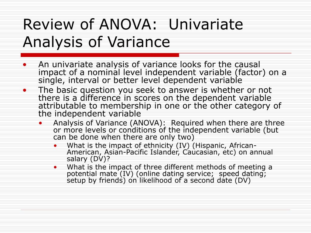 PPT - MANOVA: Multivariate Analysis Of Variance PowerPoint Presentation ...