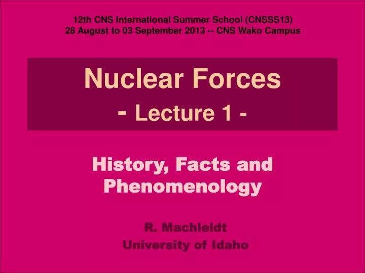 nuclear physics lectures ppt nuclear physics lectures ppt