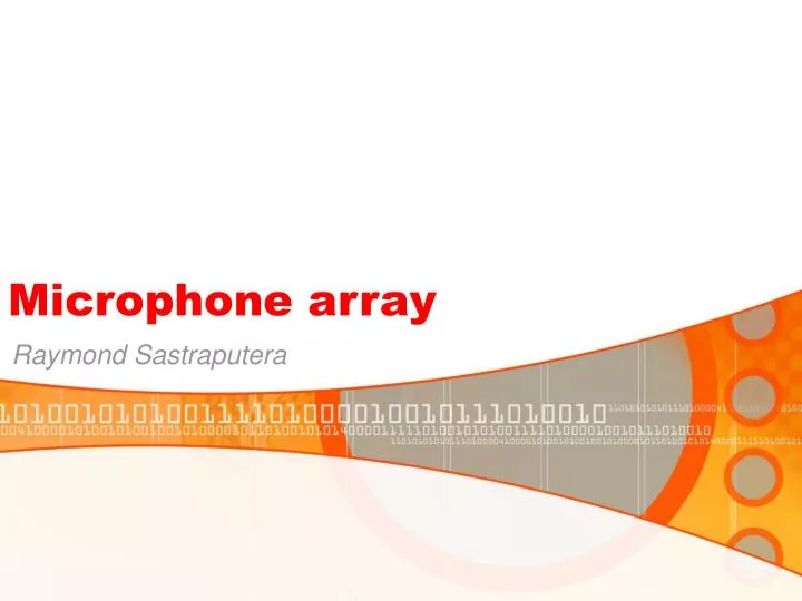 microphone array n.