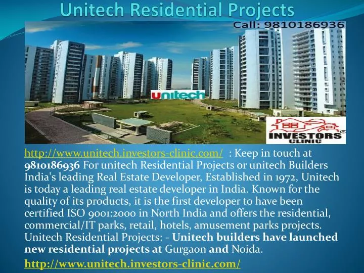 unitech residential projects n.