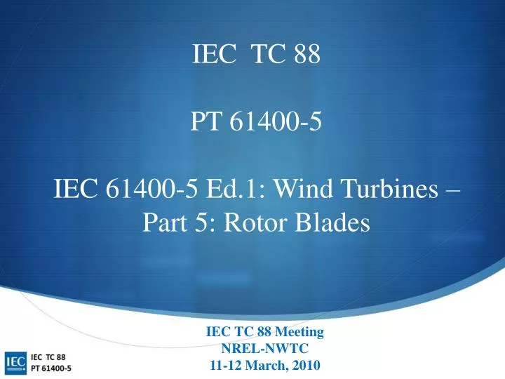 iec tc 88 pt 61400 5 iec 61400 5 ed 1 wind turbines part 5 rotor blades n.
