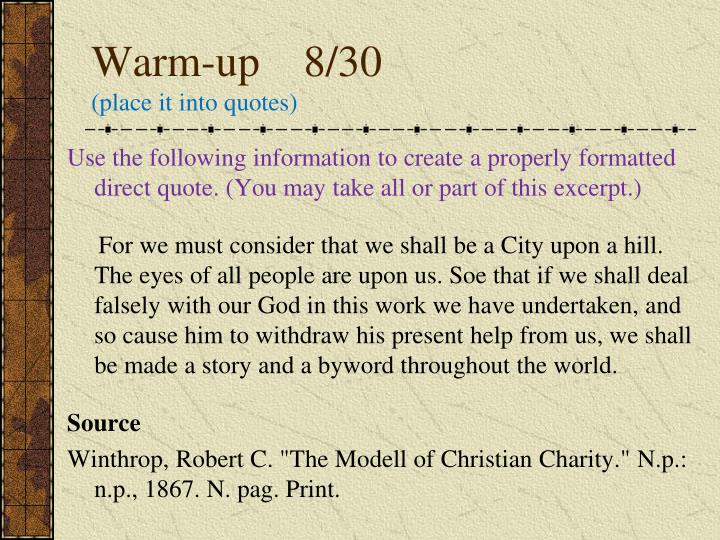 a model of christian charity by john winthrop essay Free john winthrop papers good essays: john winthrop - the city upon the hill john winthrop delivered his sermon a model of christian charity. a model of christian charity by john winthrop essay Free john winthrop papers good essays: john winthrop - the city upon the hill john winthrop delivered his sermon a model of christian charity.