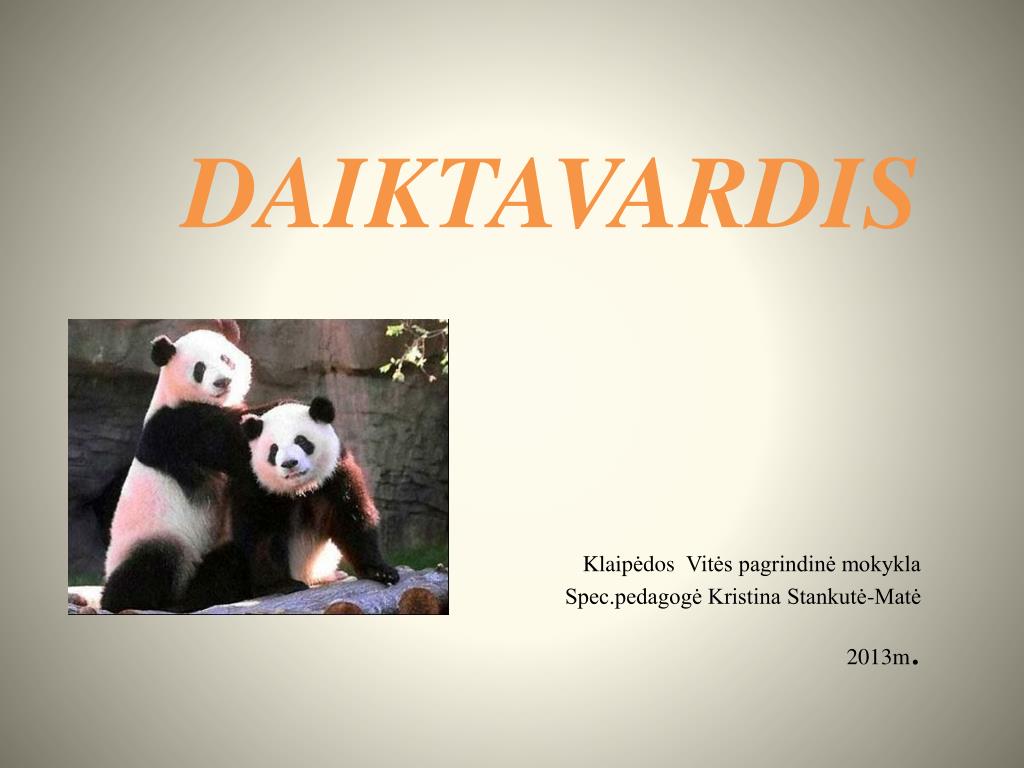 PPT - DAIKTAVARDIS PowerPoint Presentation, free download ...