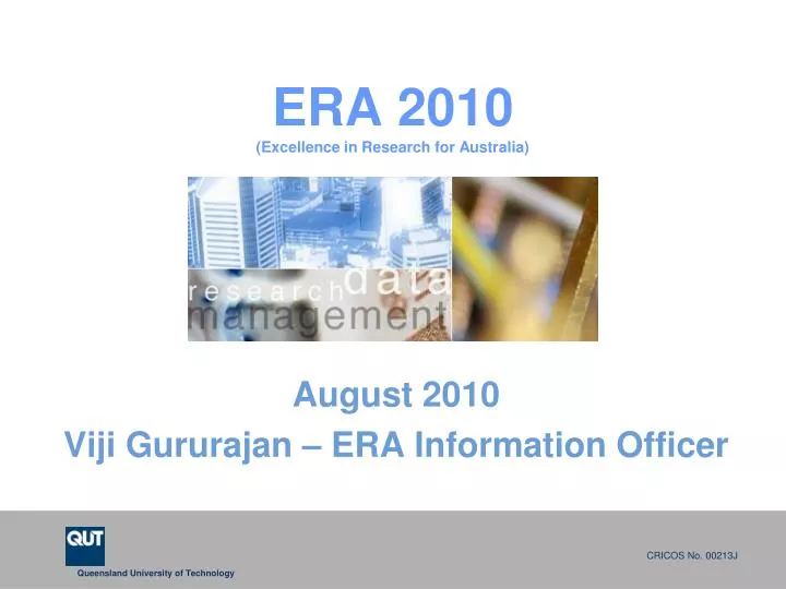 era 2010 excellence in research for australia n.