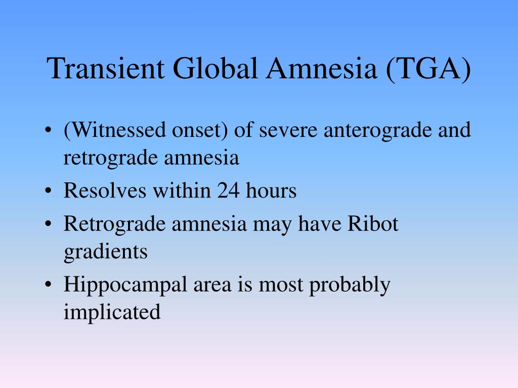transient global amnesia causes transient global amnesia causes