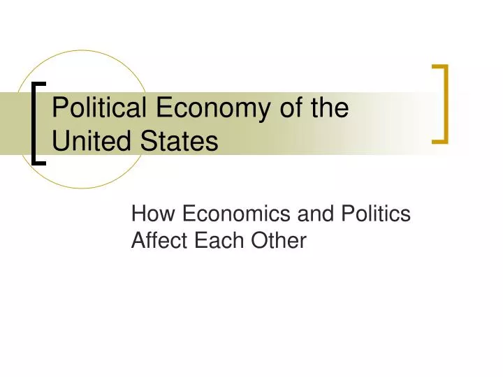 political economy of the united states n.