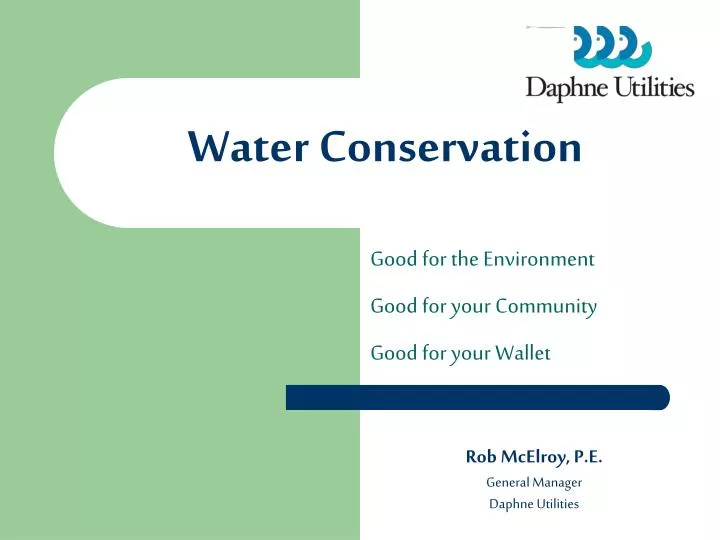 water conservation n.