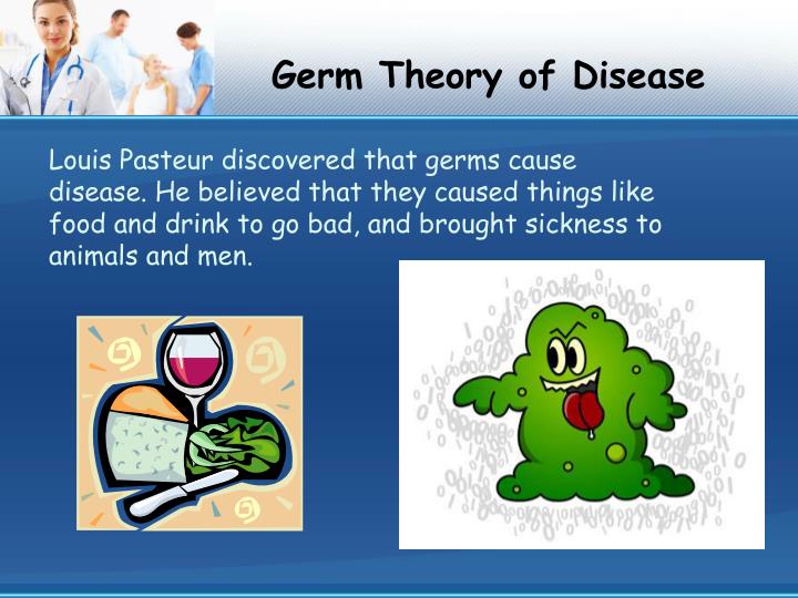 what do you mean by germ theory of disease