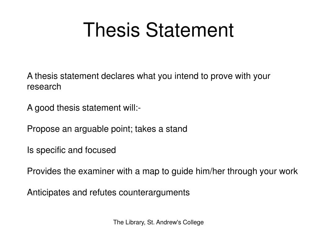thesis statement english ib