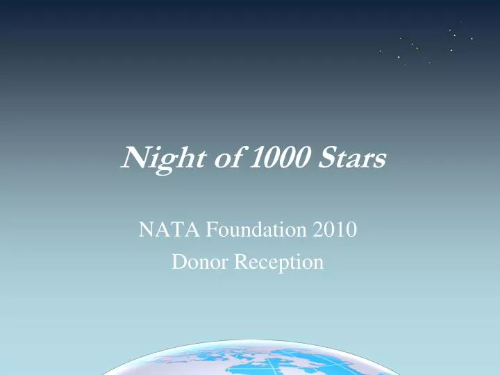 nata foundation 2010 donor reception n.