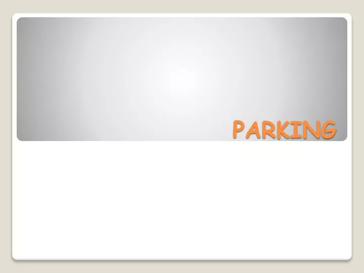 parking n.