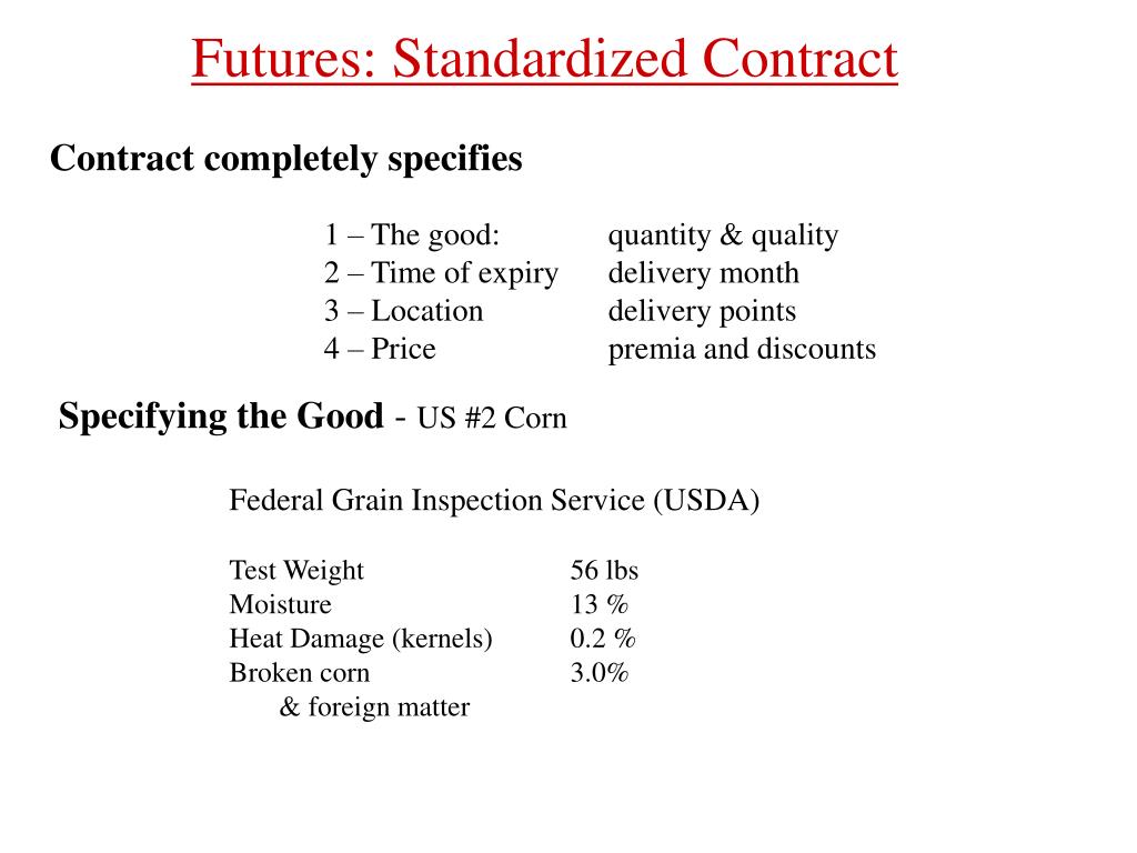Futures Contract Template Futures Contract Template
