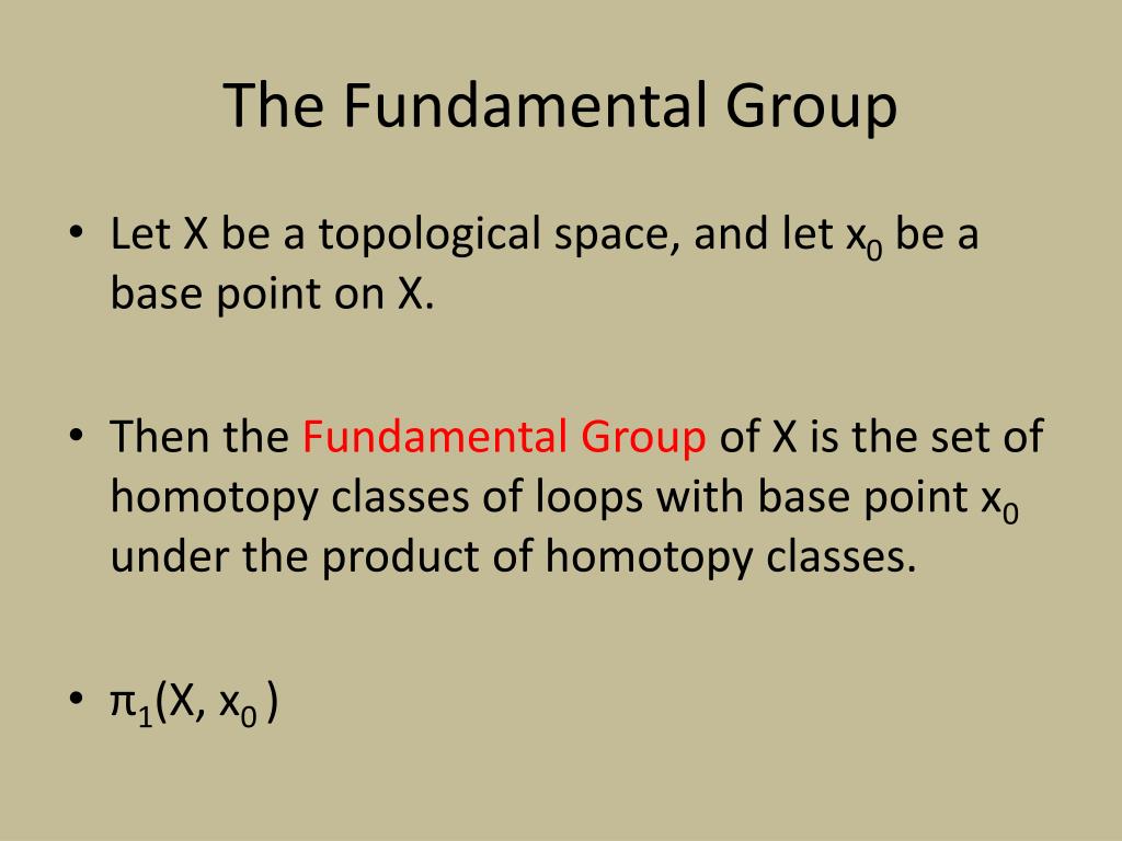 representation of fundamental group