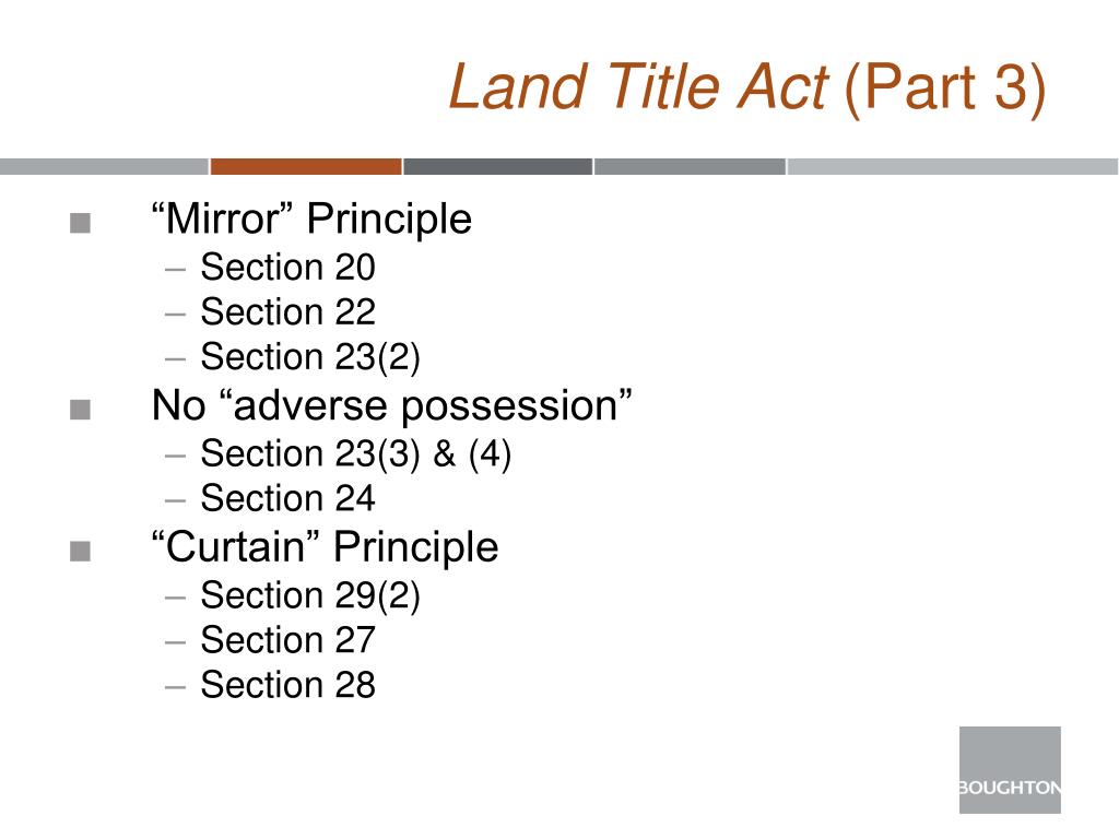 PPT B.C TORRENS SYSTEM PowerPoint Presentation, free download ID1476437