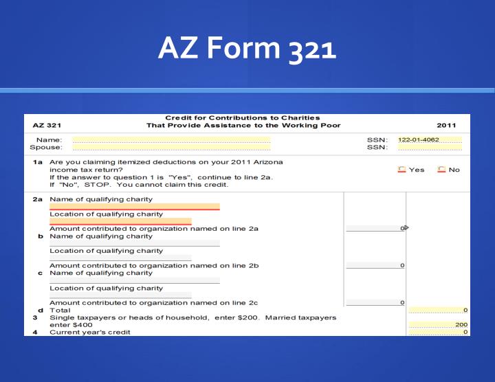 ppt arizona state tax return 2012 powerpoint presentation id 1477045 form 321