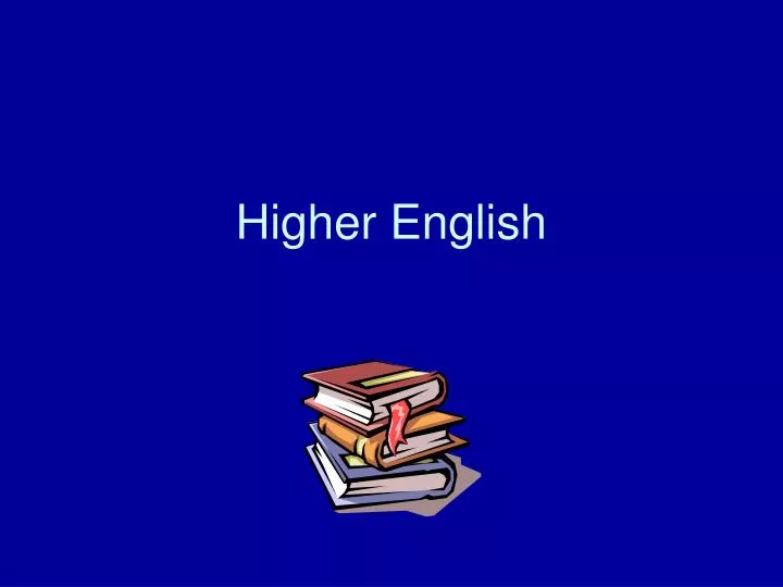 higher english n.
