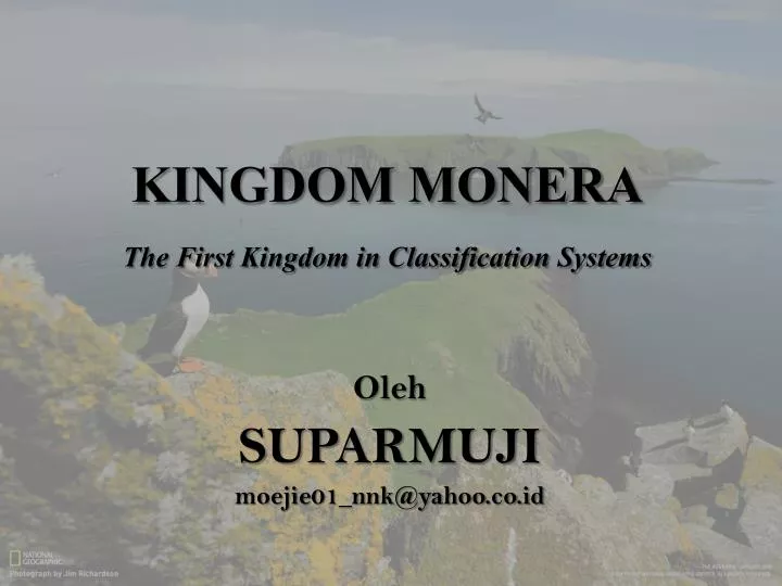 Ppt Kingdom Monera The First Kingdom In Classification