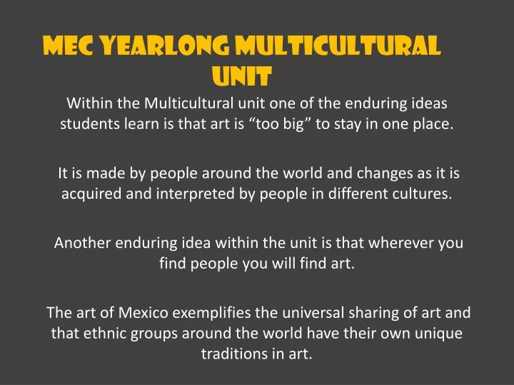 mec yearlong multicultural unit n.