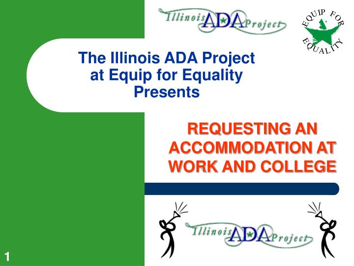 the illinois ada project at equip for equality presents n.