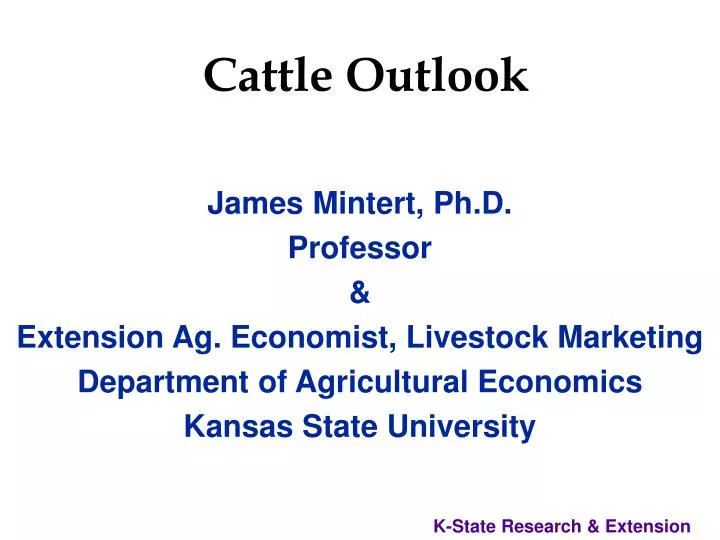 PPT Cattle Outlook PowerPoint Presentation, free download ID1478680