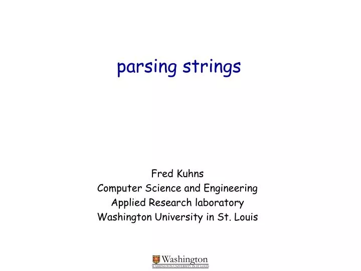 parsing strings n.