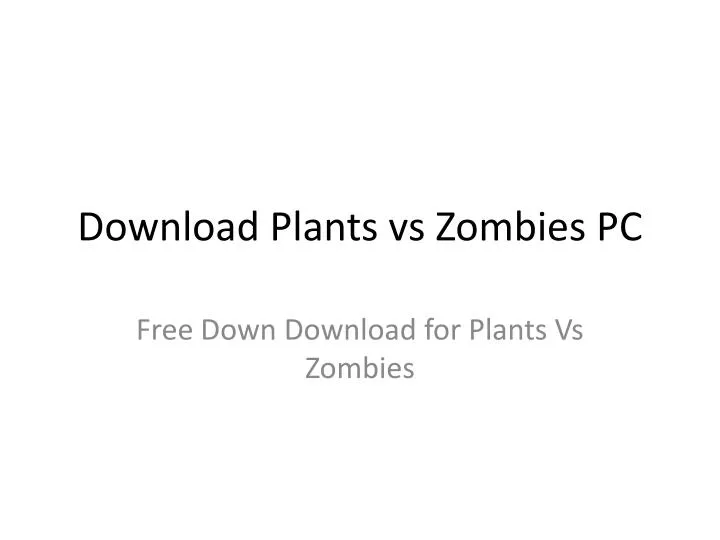 download plants vs zombies pc n.