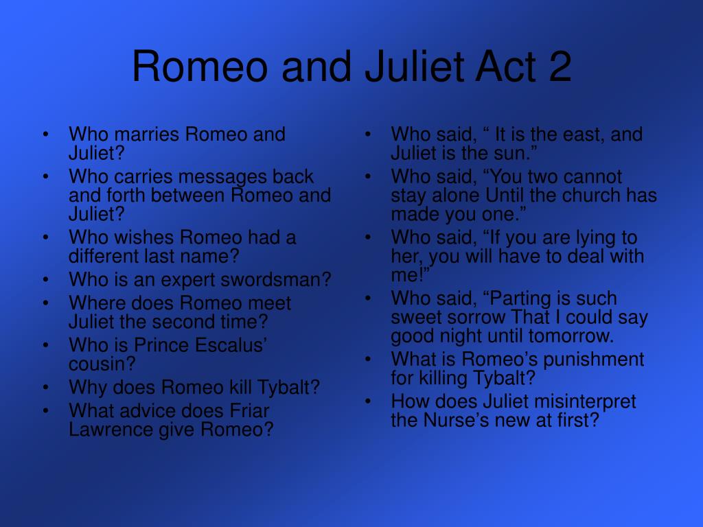 romeo and juliet act 2 l