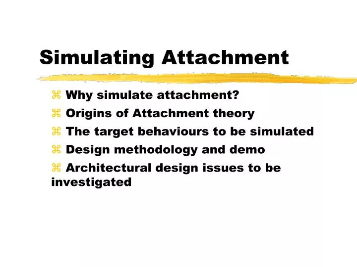 simulating attachment n.