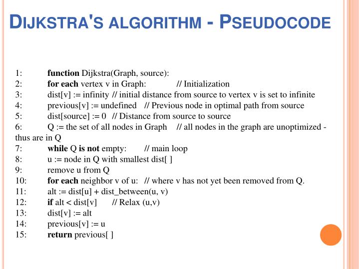 PPT - Dijkstra's algorithm PowerPoint Presentation - ID:1481769