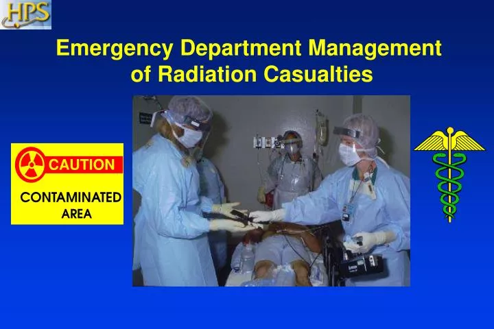 emergency department management of radiation casualties n.