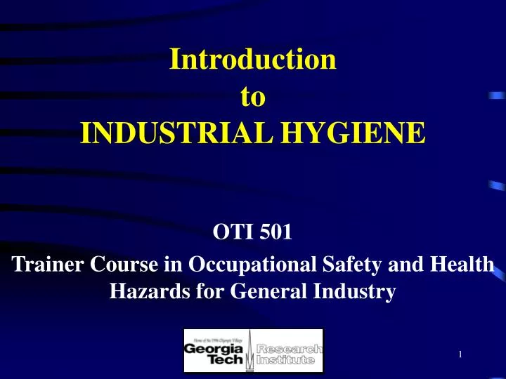PPT Introduction to INDUSTRIAL HYGIENE PowerPoint Presentation, free