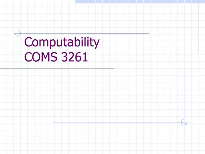 computability coms 3261 n.
