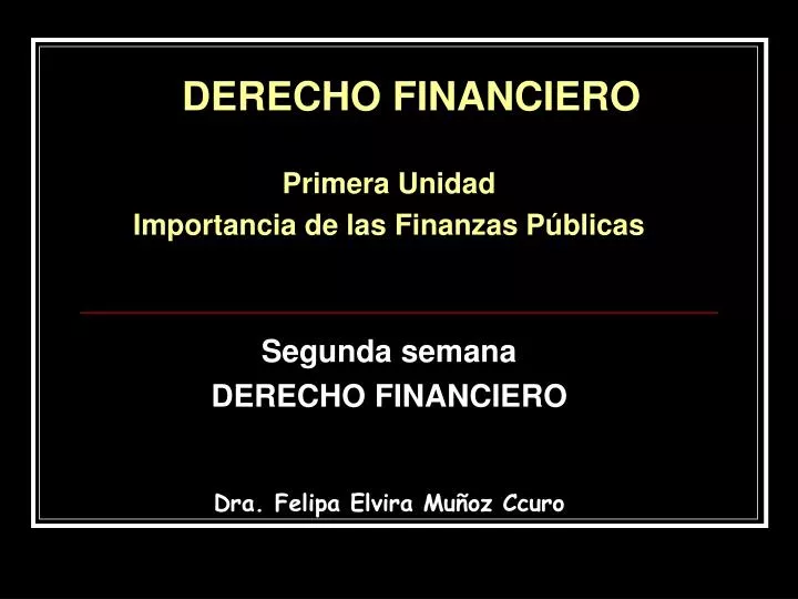 PPT - DERECHO FINANCIERO PowerPoint Presentation, free download - ID:1483149