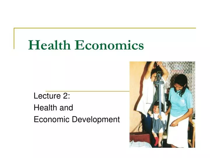 health economics n.
