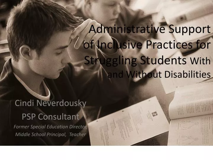 administrative support of inclusive practices for struggling students with and without disabilities n.