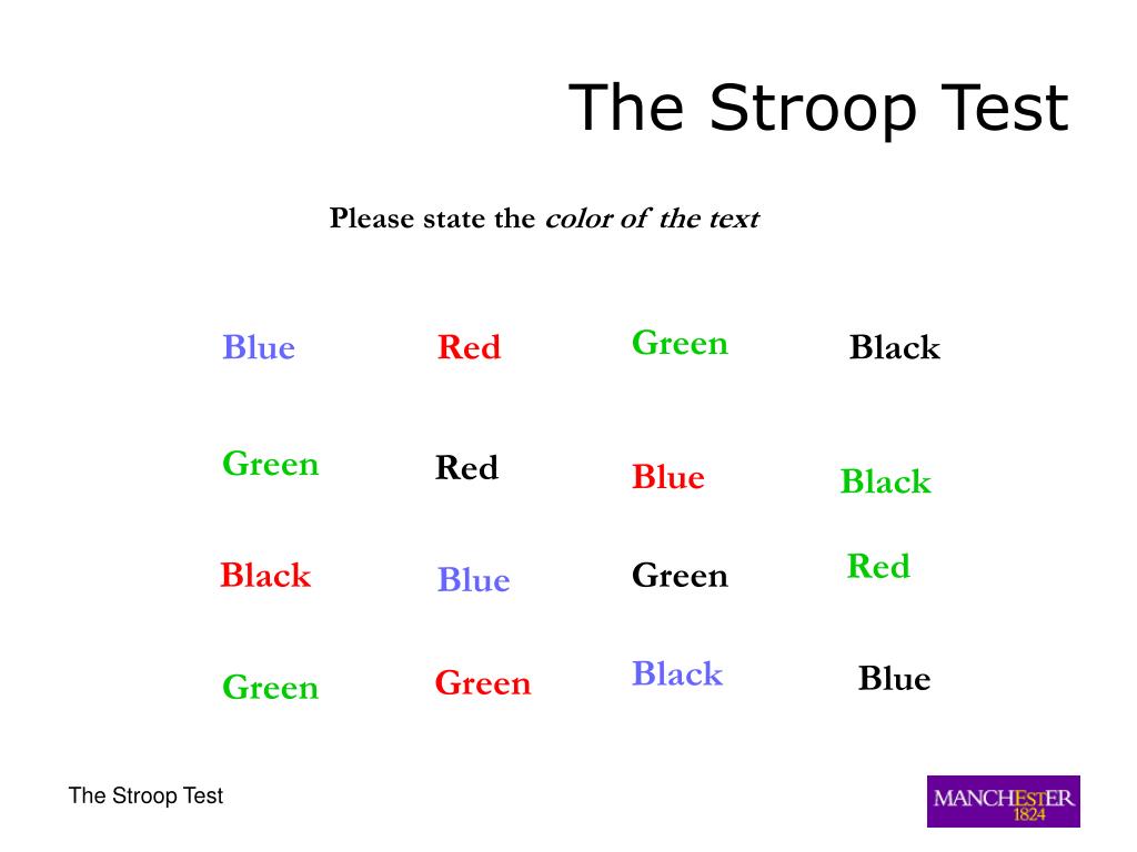 stroop test research paper