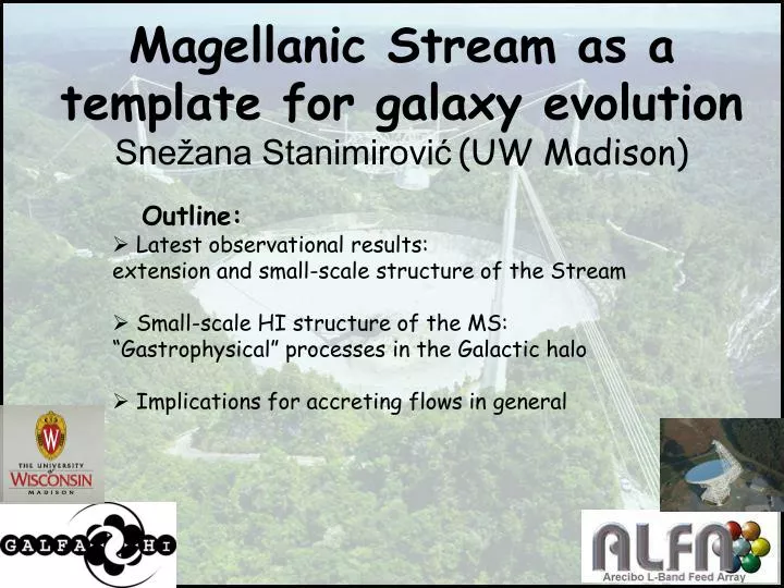 PPT Magellanic Stream as a template for galaxy evolution Snežana