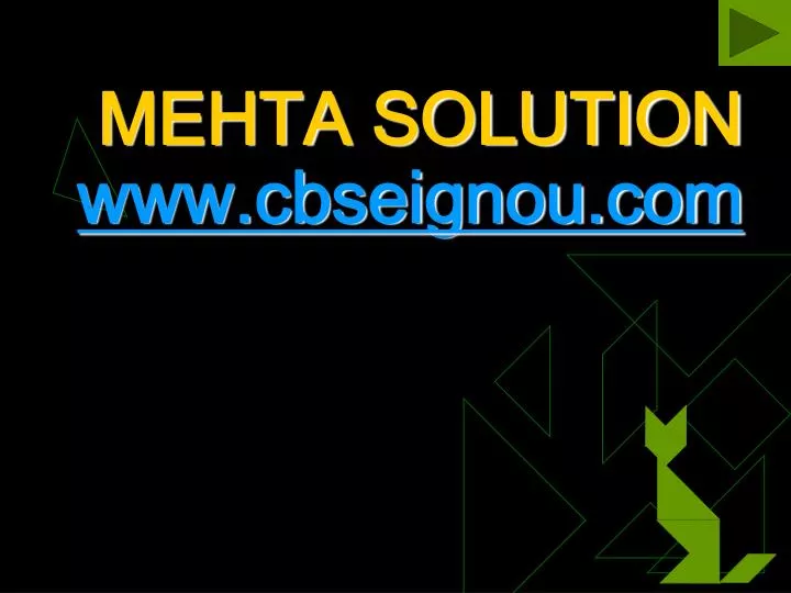 mehta solution www cbseignou com n.