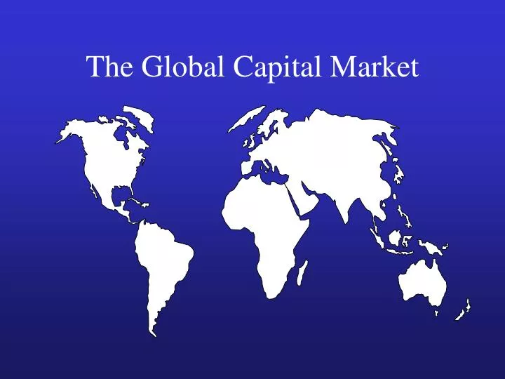 essay about international capital market