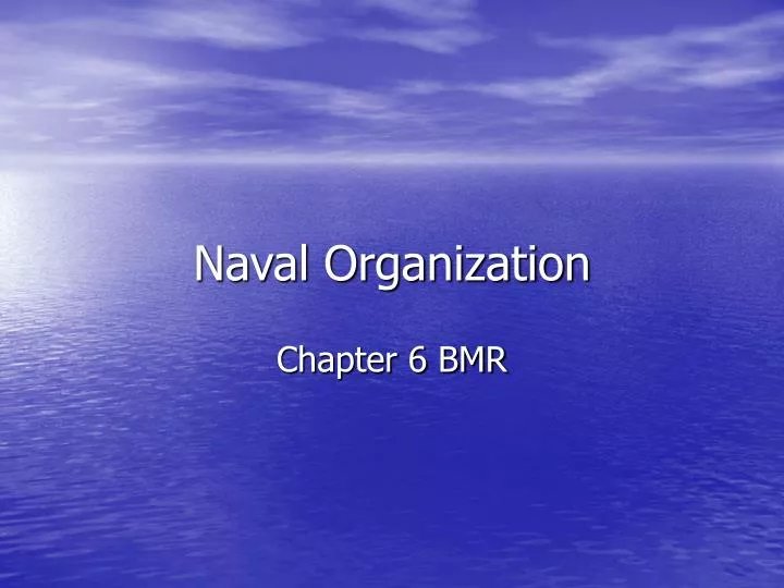 naval organization n.