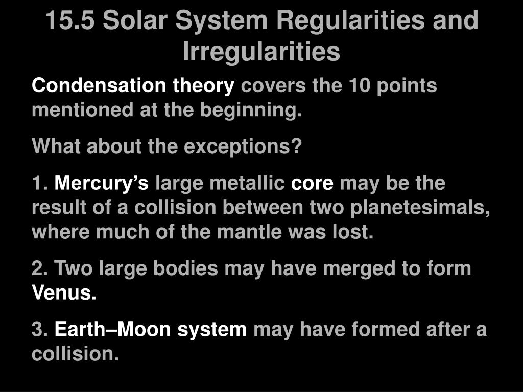 Ppt Chapter 15 The Formation Of Planetary Systems