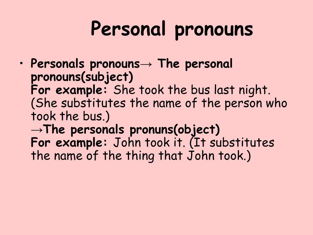 PPT - PRONOUNS PowerPoint Presentation, free download - ID:1486481