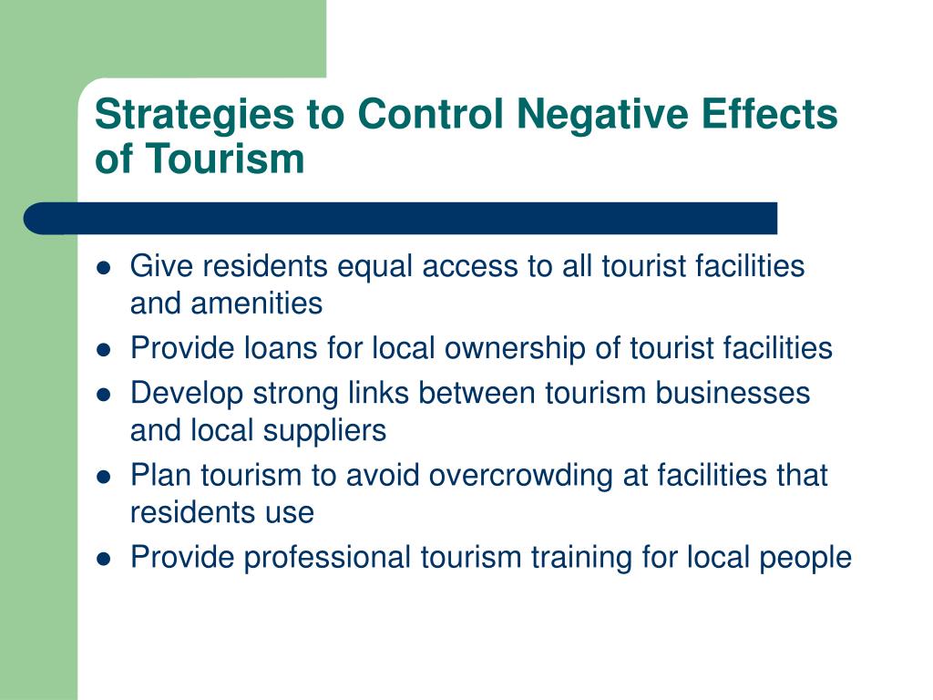 what are some negative impacts of tourism