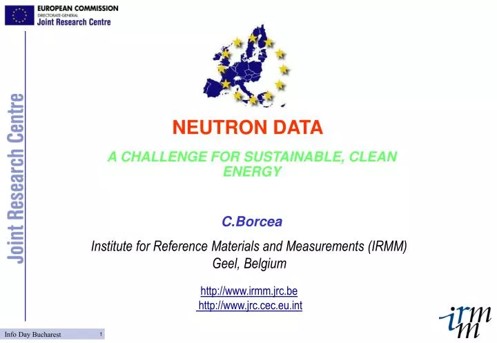 a challenge for sustainable clean energy c borcea n.