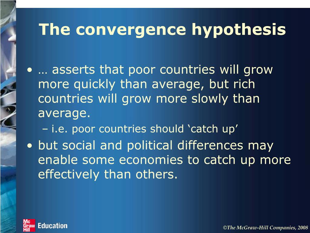convergence hypothesis economics