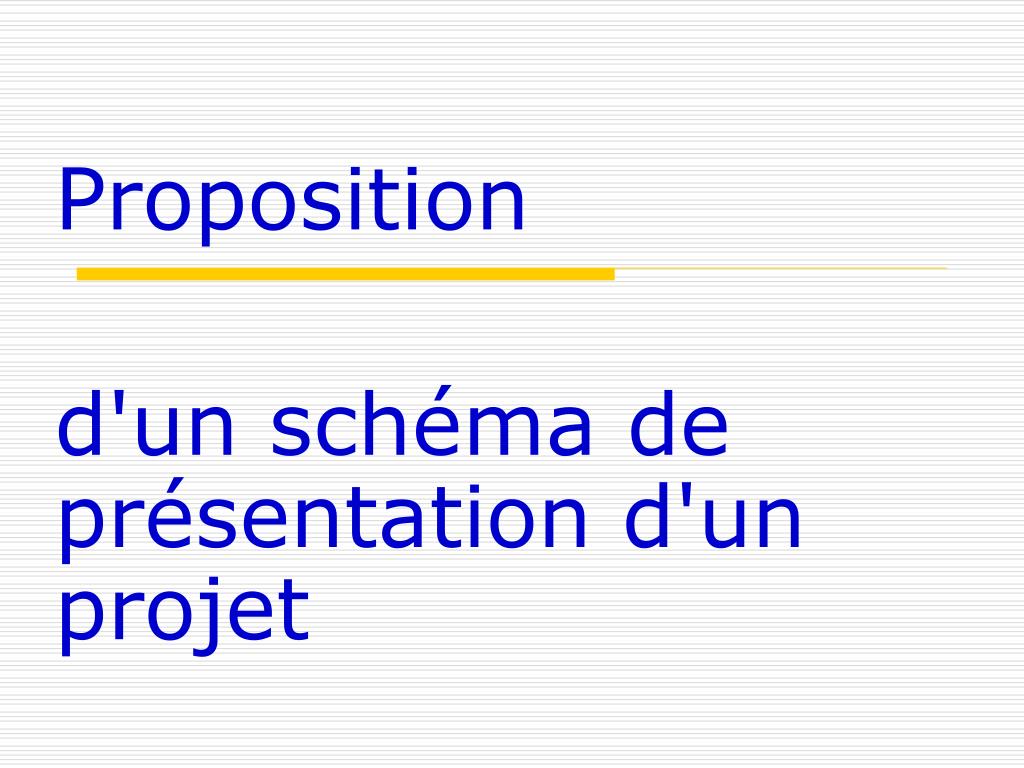 presentation ppt d'un projet