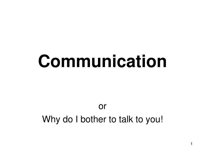 communication n.