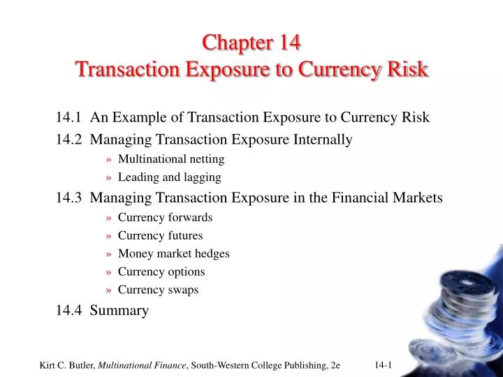 chapter 14 transaction exposure to currency risk n.