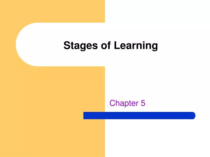 stages of learning n.