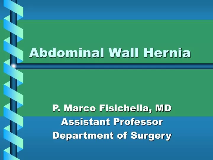 abdominal wall hernia n.
